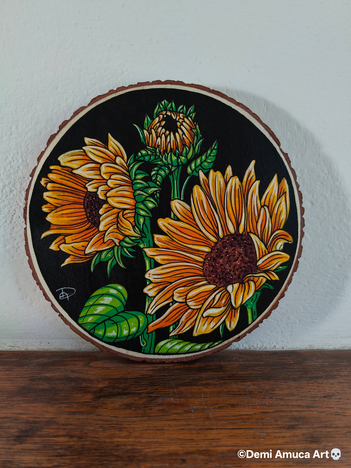 Woodpaint: Sunflowers