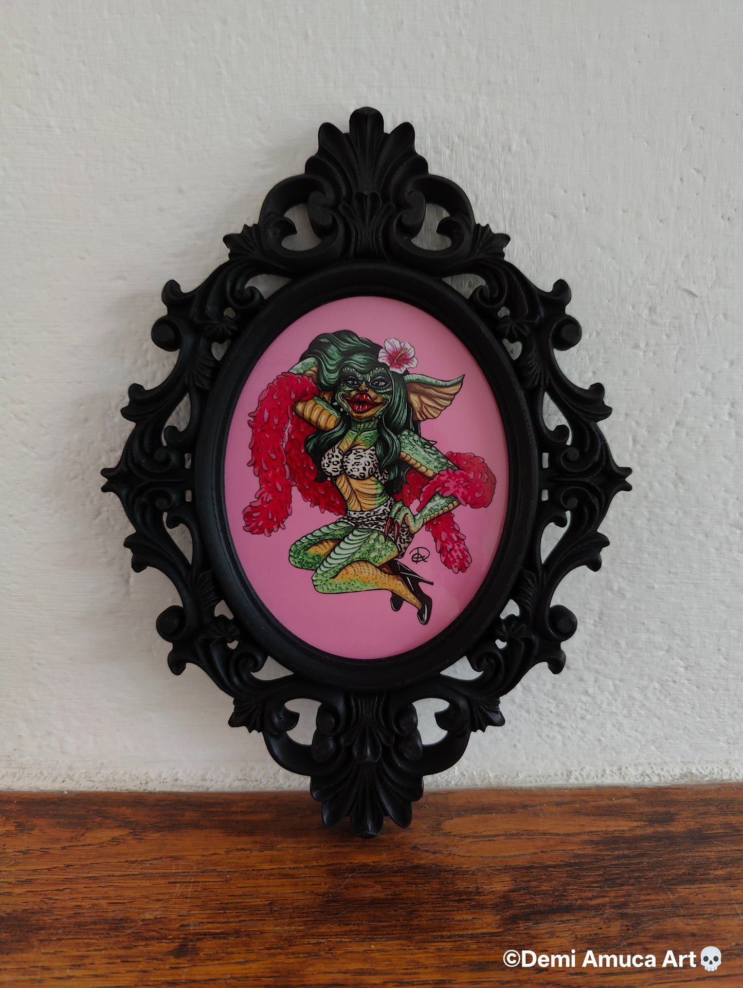 Framed Art Print Greta Gremlin