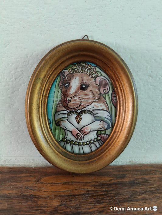 Framed Art Print Rat Wedding