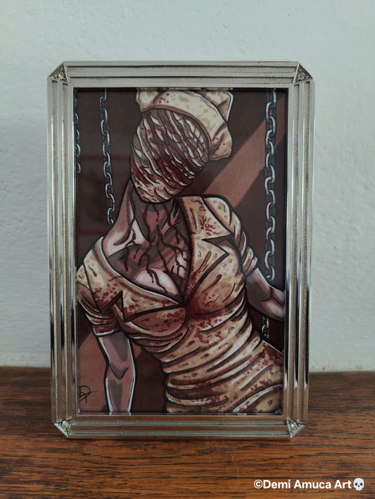 Framed Art Print Silenthill Nurse