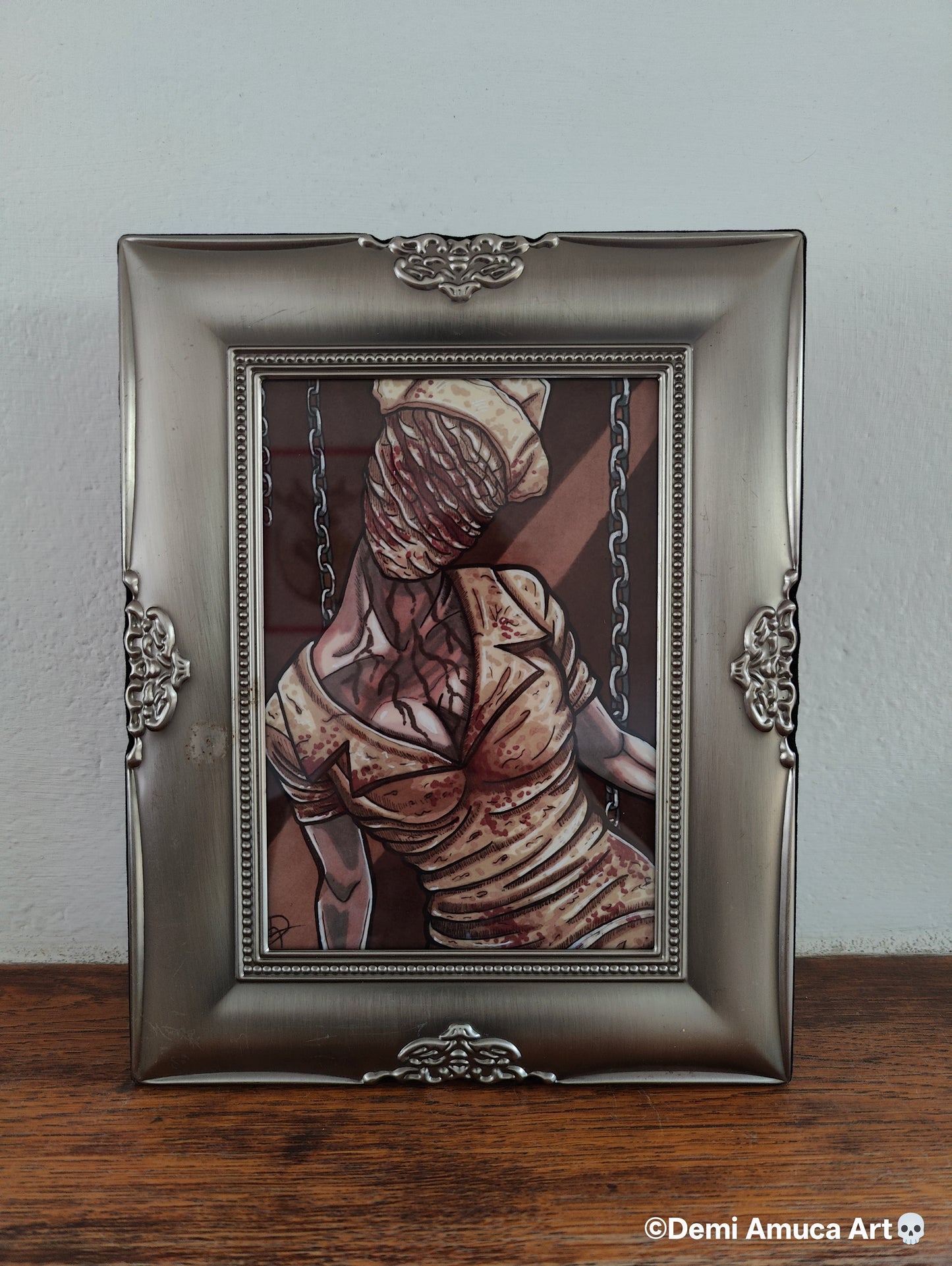 Framed Art Print Silenthill Nurse