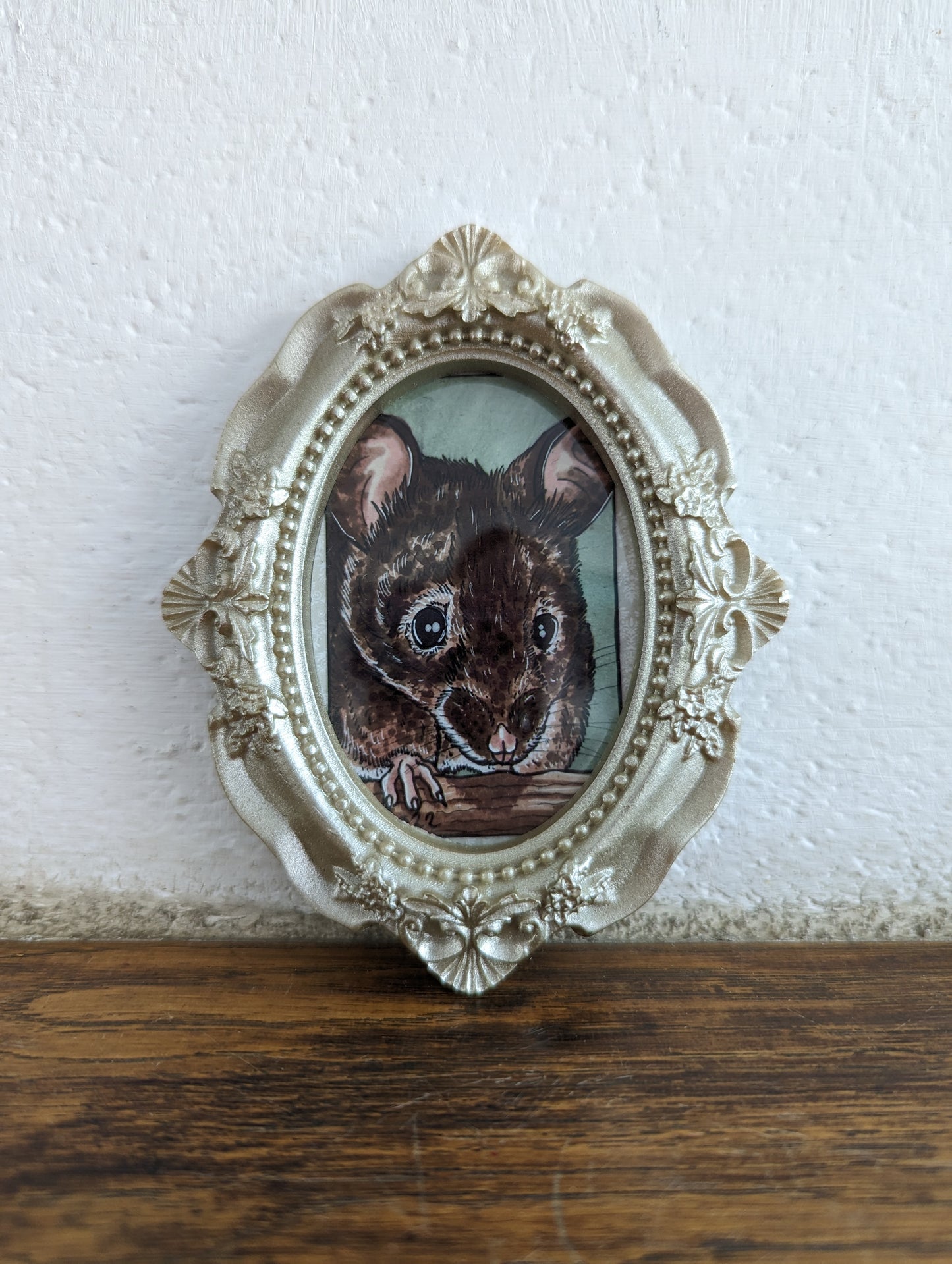 Framed Art Print Brown Mouse