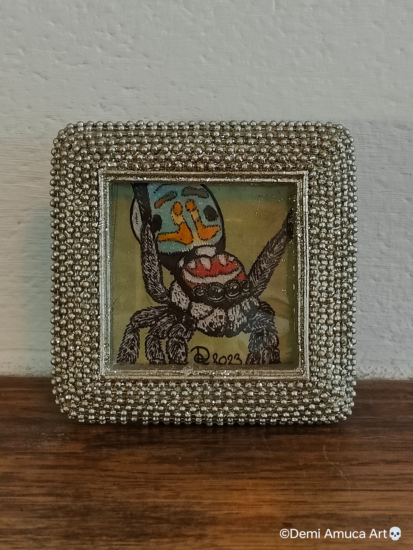 Framed Art Print: Jumping Spiders