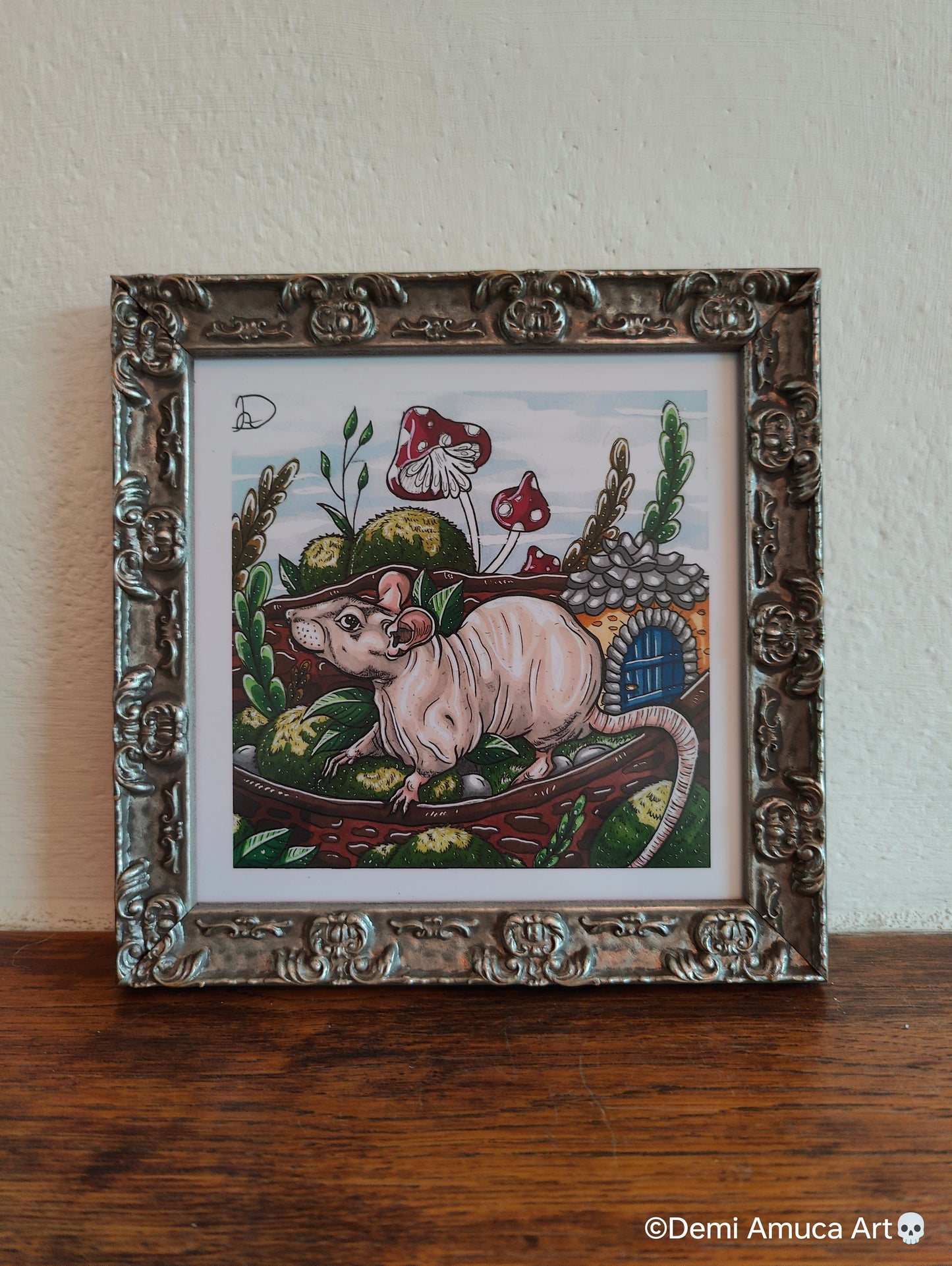 Framed Art Print Nakie Rat