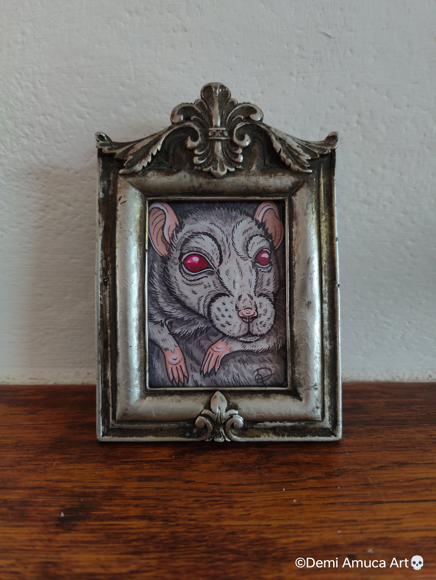 Framed Art Print Sewer Rat