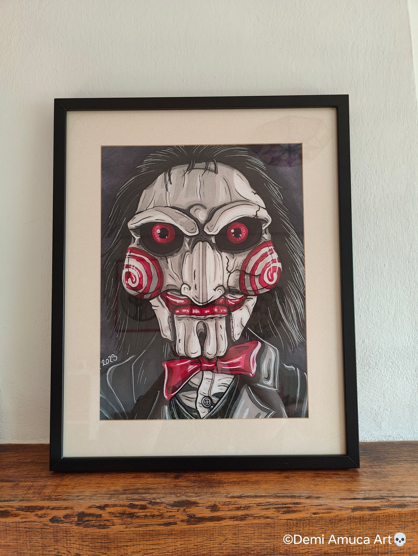Framed Art Print Billy the Puppet A3 (No shipping)