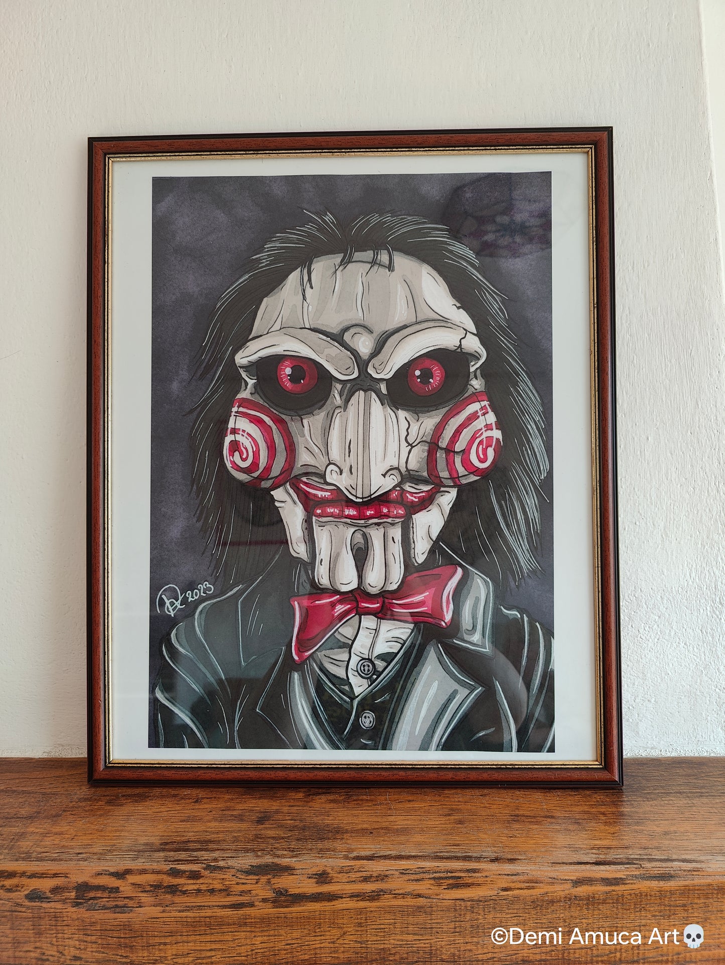 Framed Art Print Billy the Puppet A3 (No shipping)