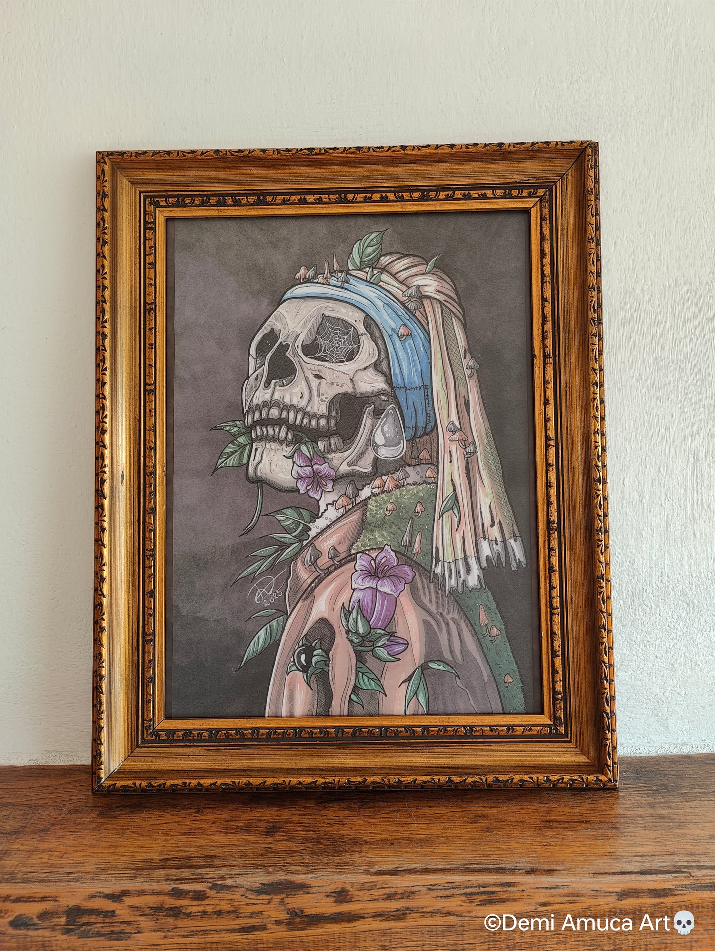 Framed Art Print: My Girl in Decay (No Shipping)