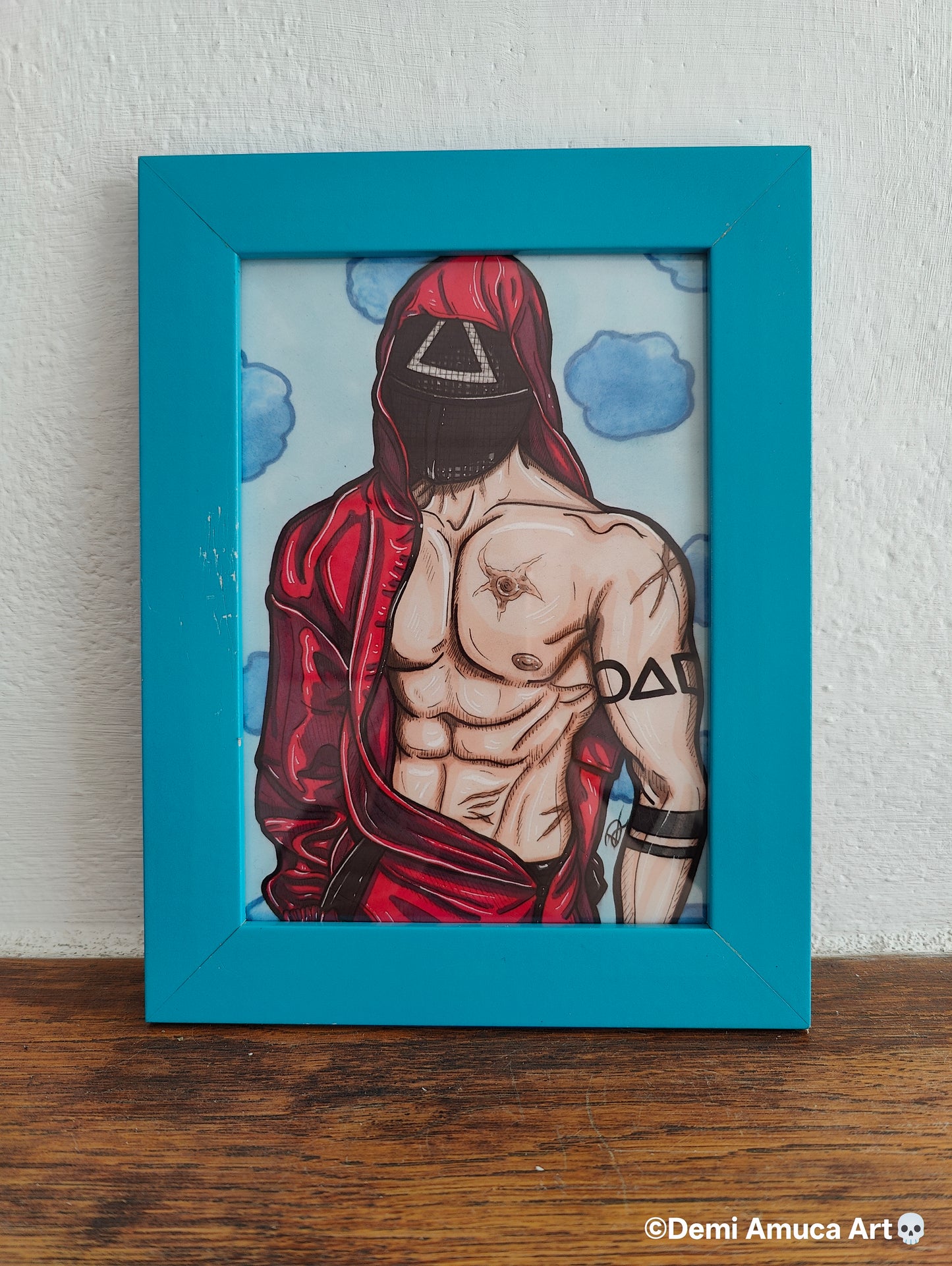 Framed Art Print: Pink Guard