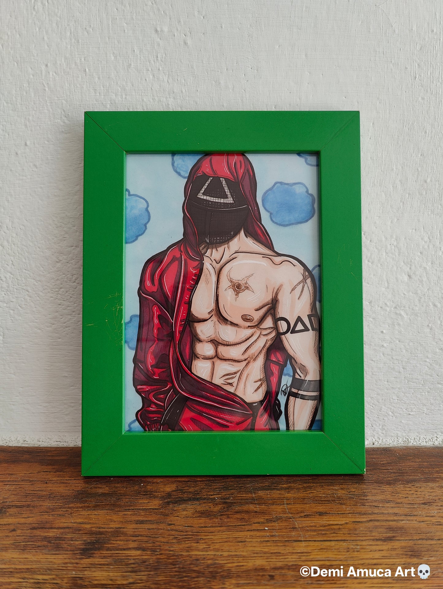 Framed Art Print: Pink Guard