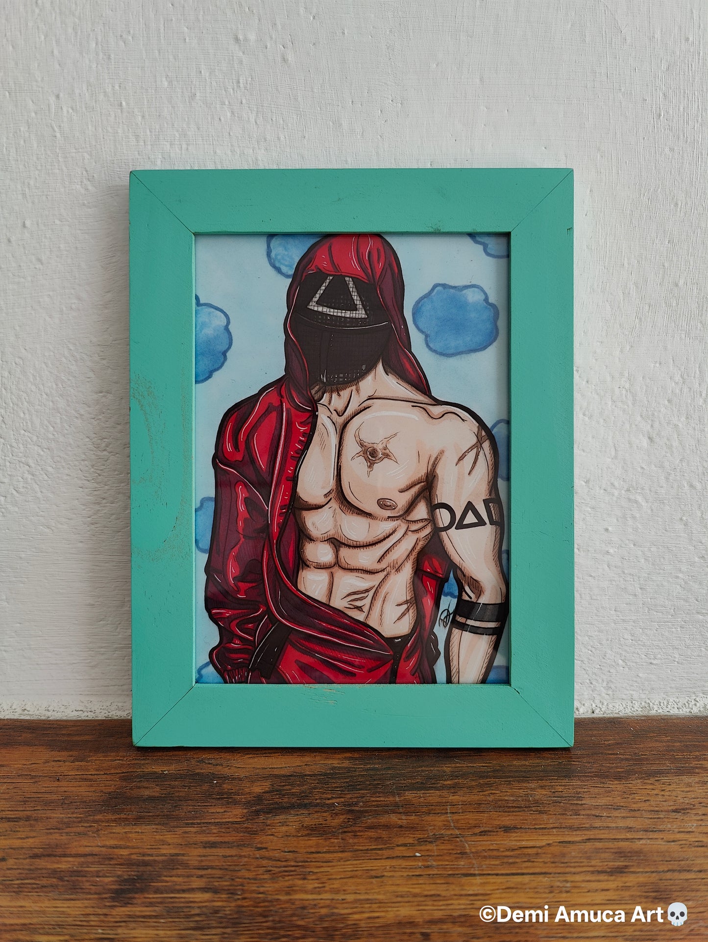 Framed Art Print: Pink Guard