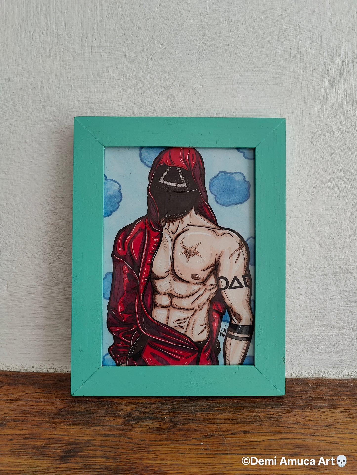Framed Art Print: Pink Guard