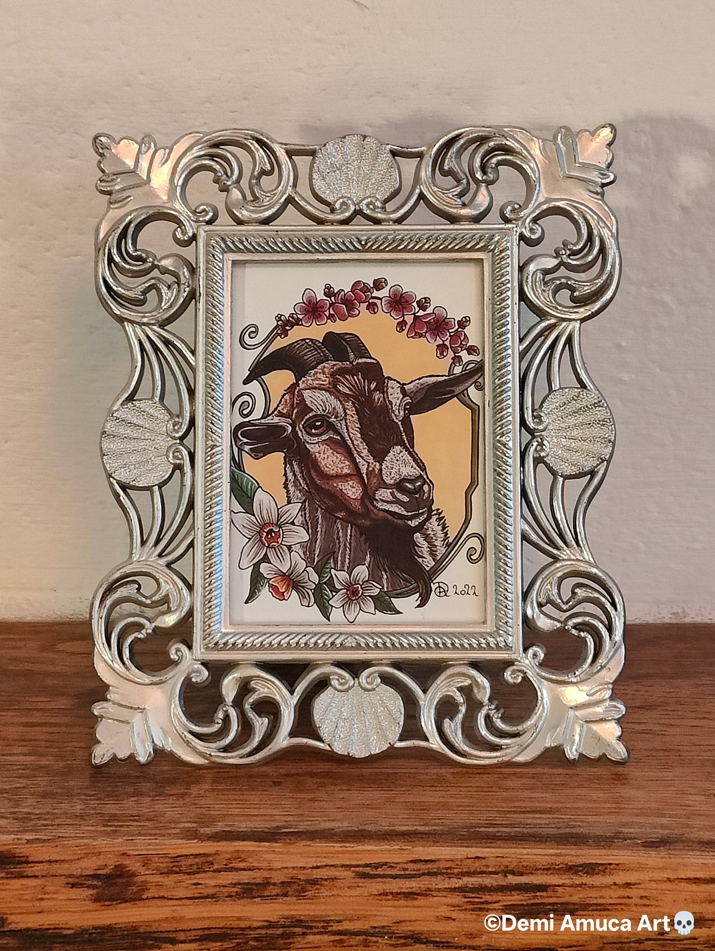 Framed Art Print: Bram the Goat