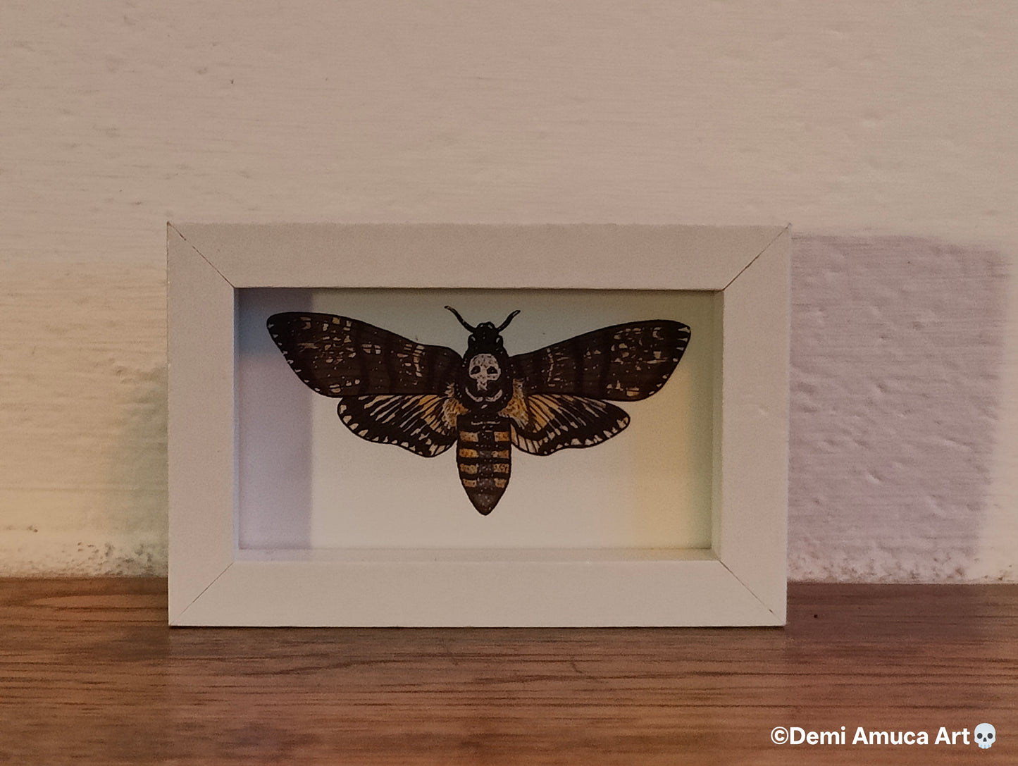 Framed Art Print Death's head hawk moth