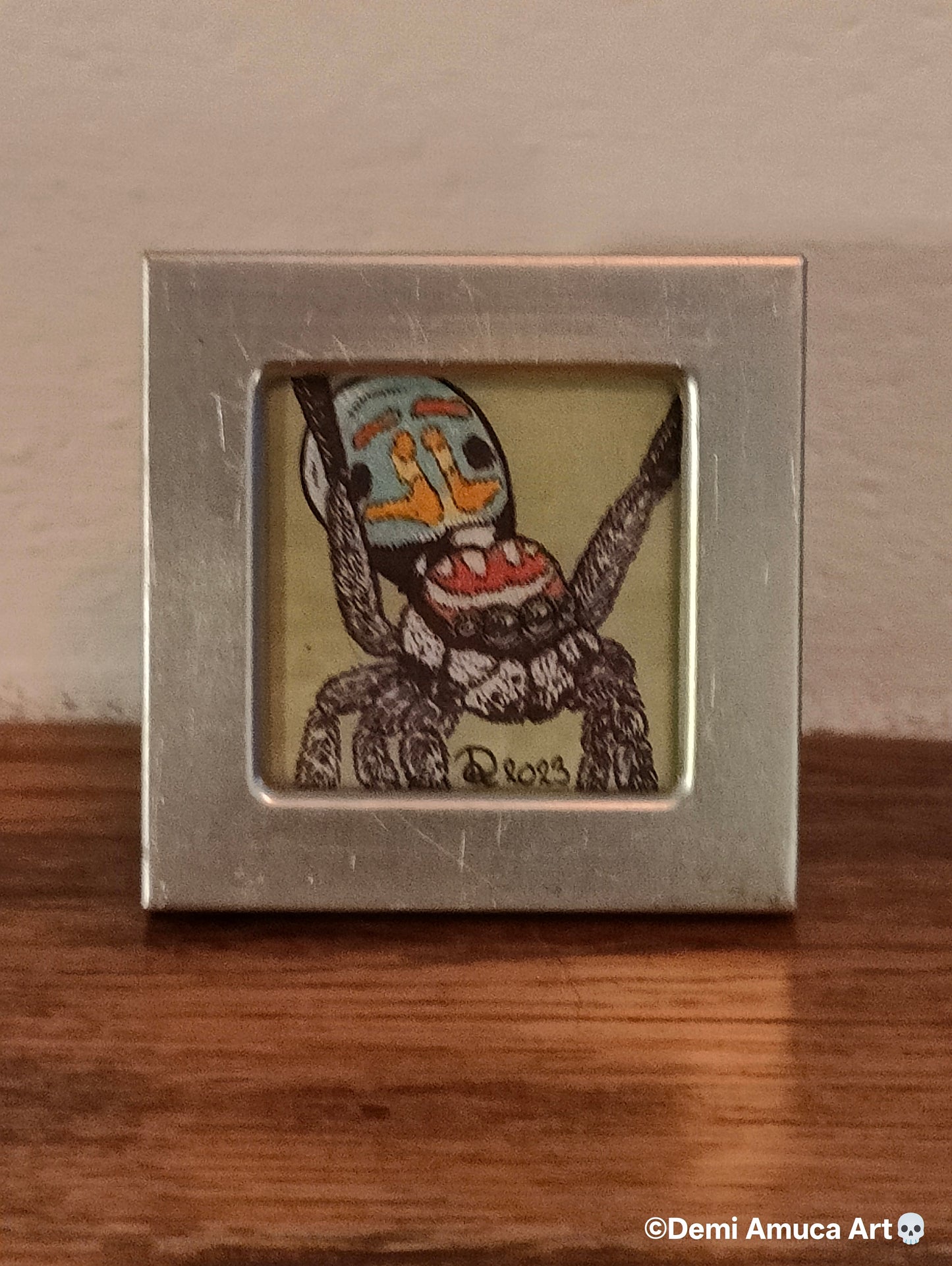 Framed Art Print: Jumping Spiders