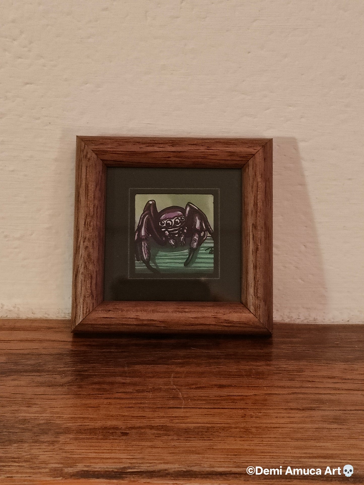 Framed Art Print: Jumping Spiders