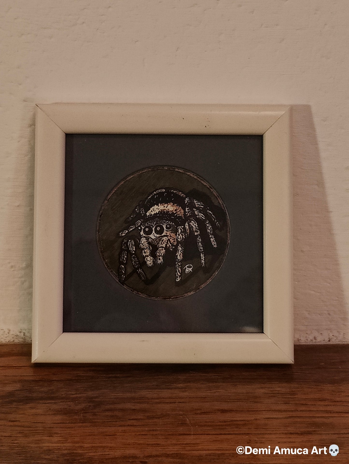Framed Art Print: Jumping Spiders