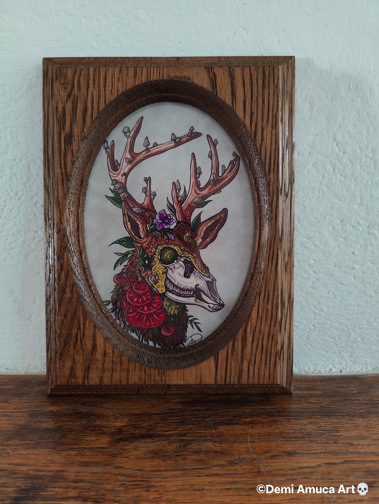 Framed Art Print Dead Deer