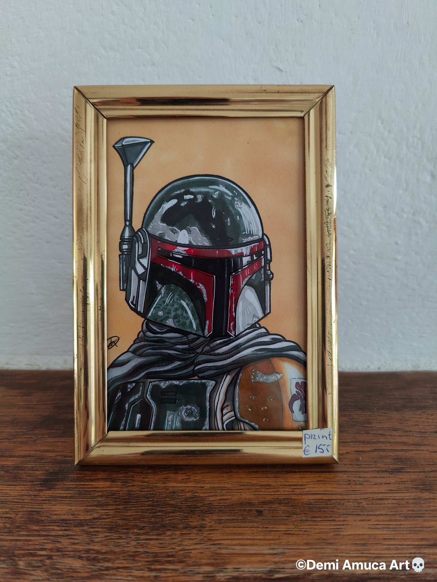 Framed Art Print: Boba Fett