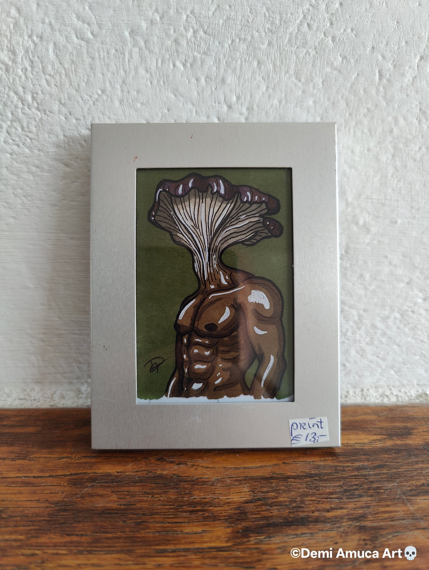 Framed Art Print Oyster Mushroom