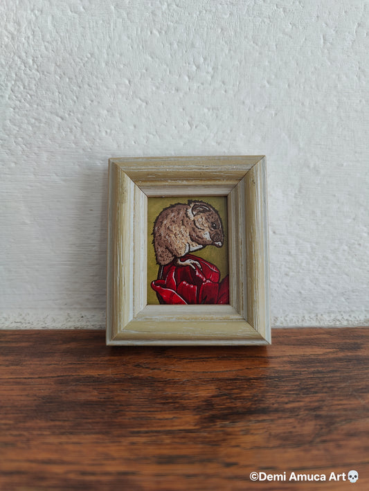 Framed Art Print Tulip Mouse