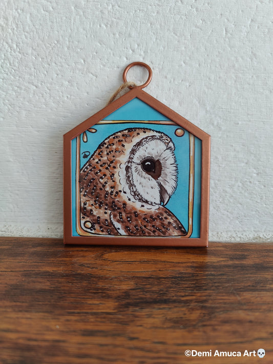 Framed Art Print: Owl