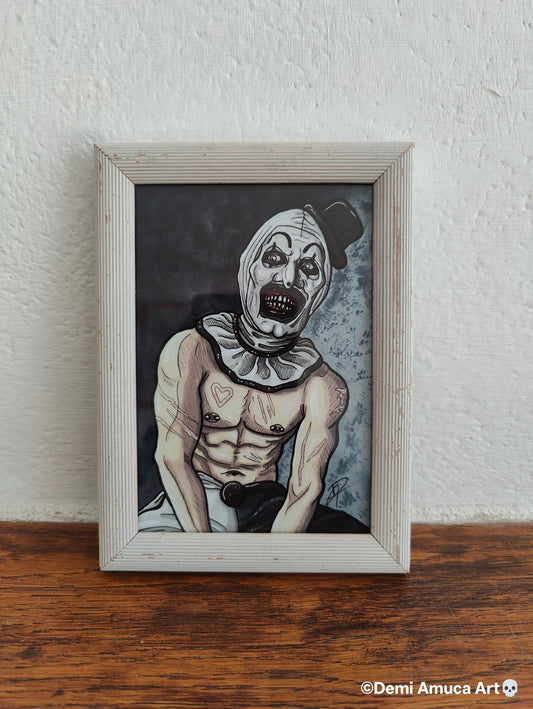 Framed Art Print: Art The Clown