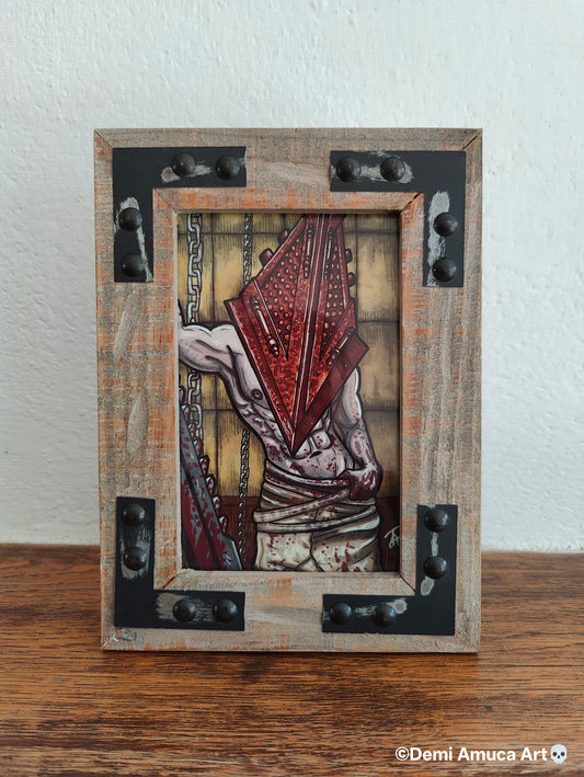 Framed Art Print: Pyramid Head