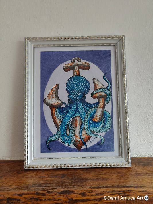Framed Original: The Kraken