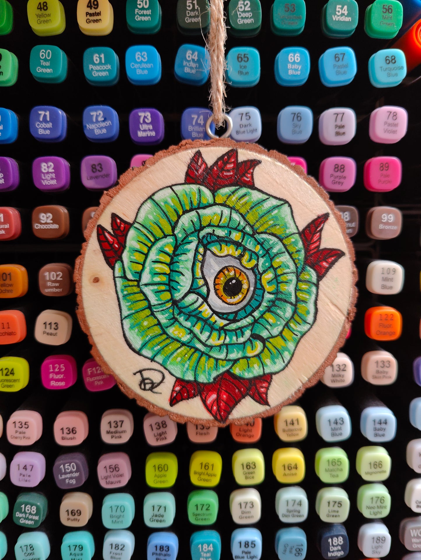 Woodpaint: Eyeball Peony