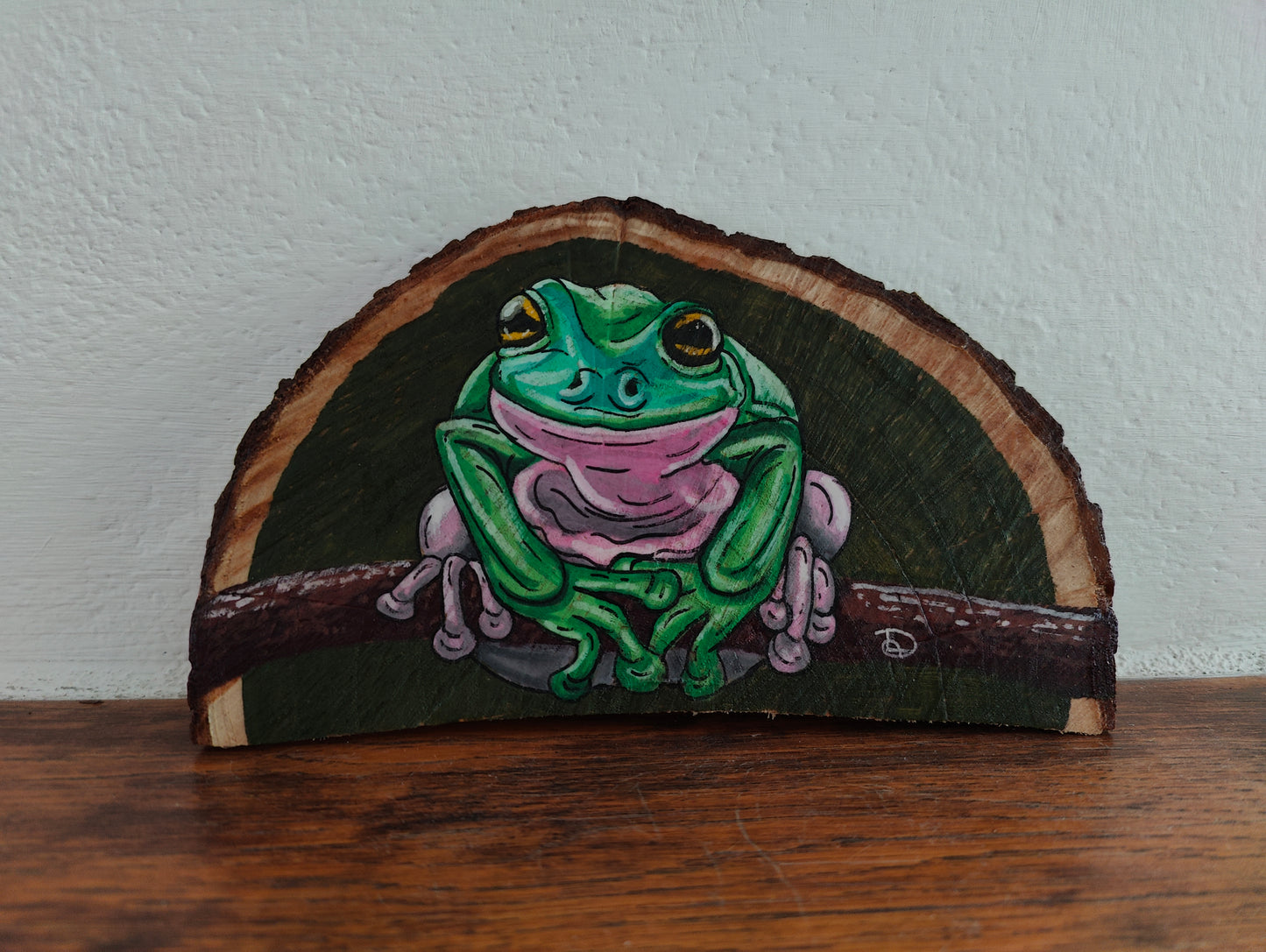 Woodpaint: frog