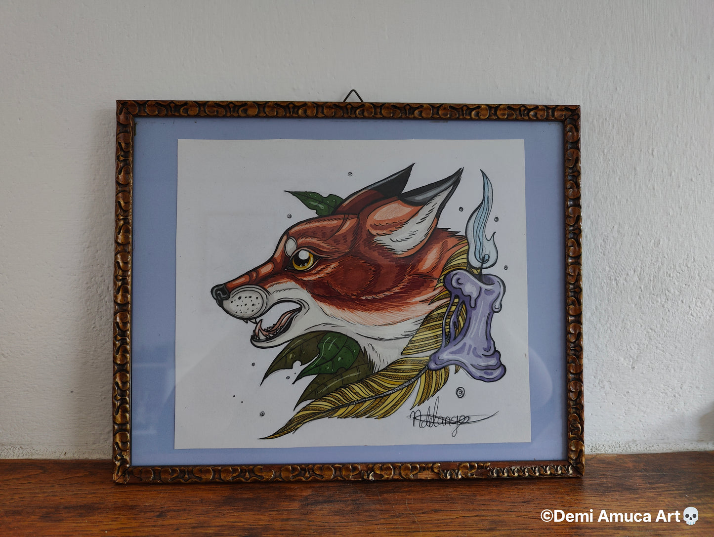 Framed Original Fox