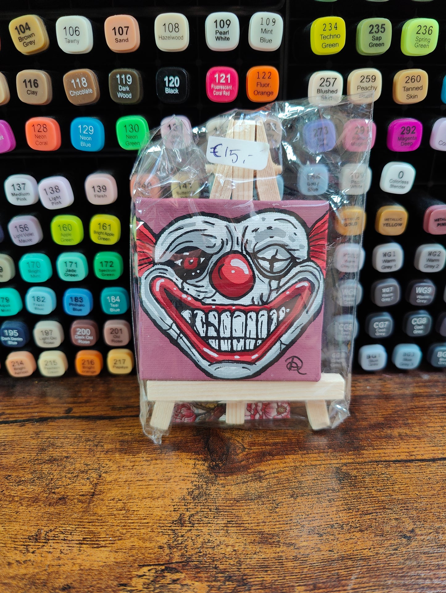 Horrorclown canvas