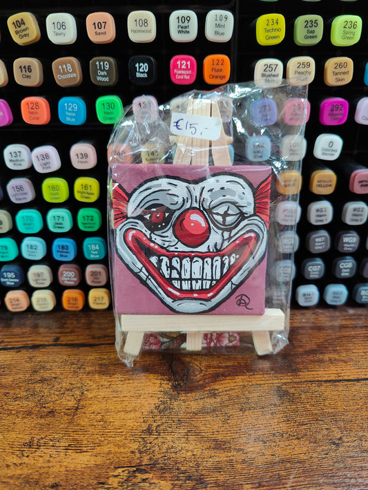 Horrorclown canvas