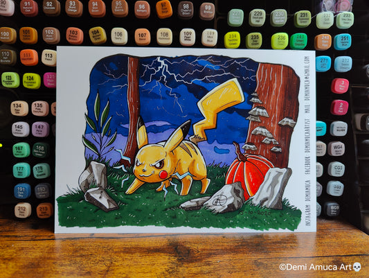 A5 Art print Pikachu