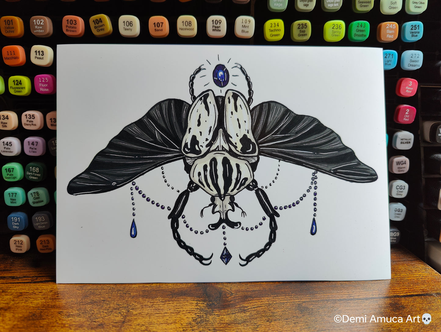 A5 Art print Goliath Beetle