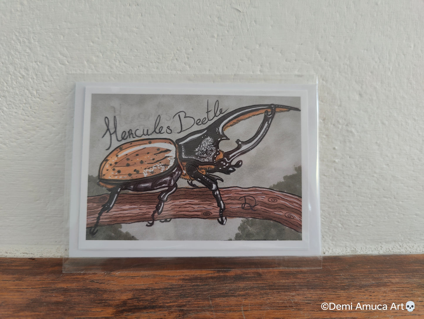 Postcard Hercules Beetle