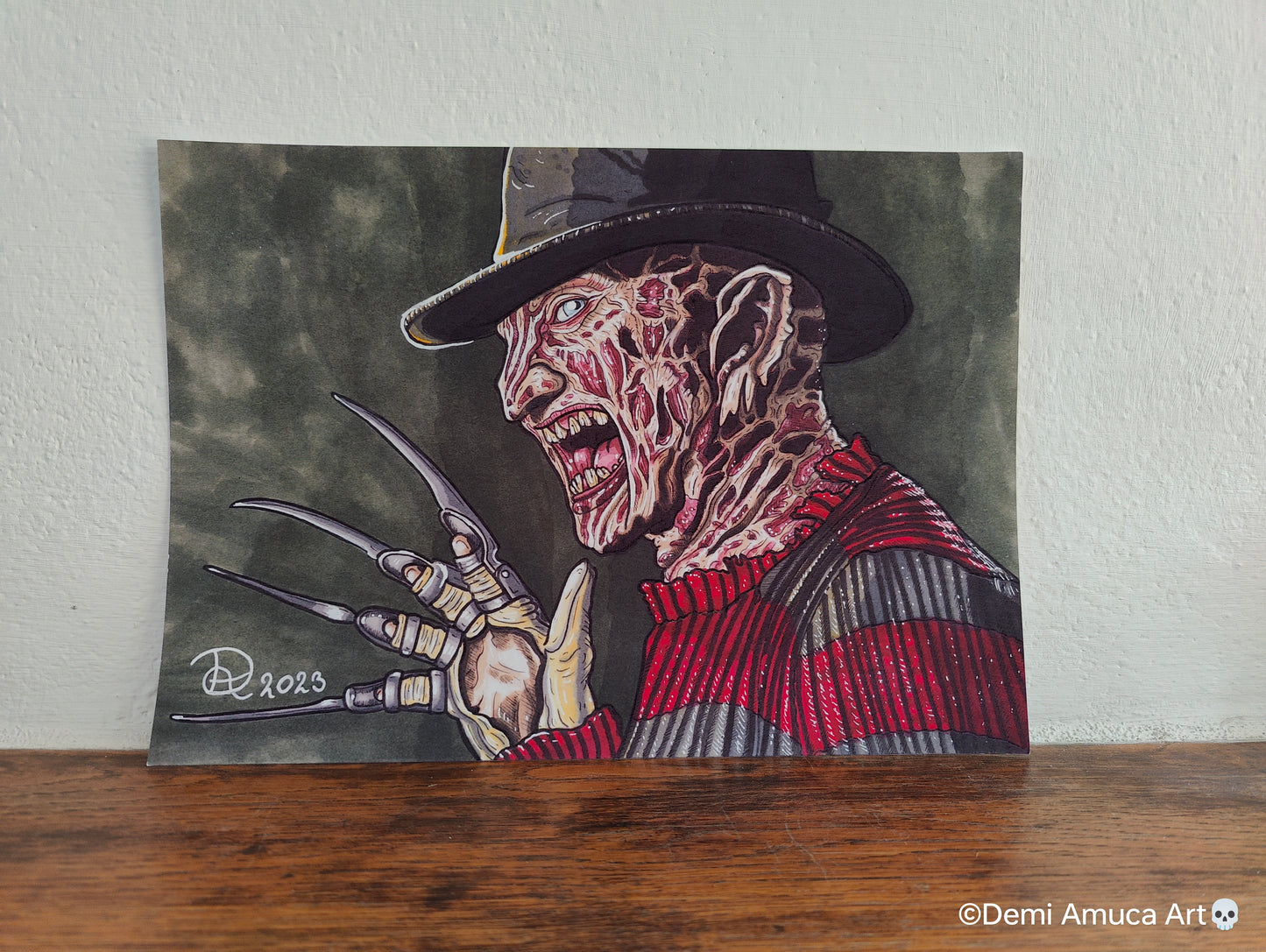 A5 Art print Freddy Krueger