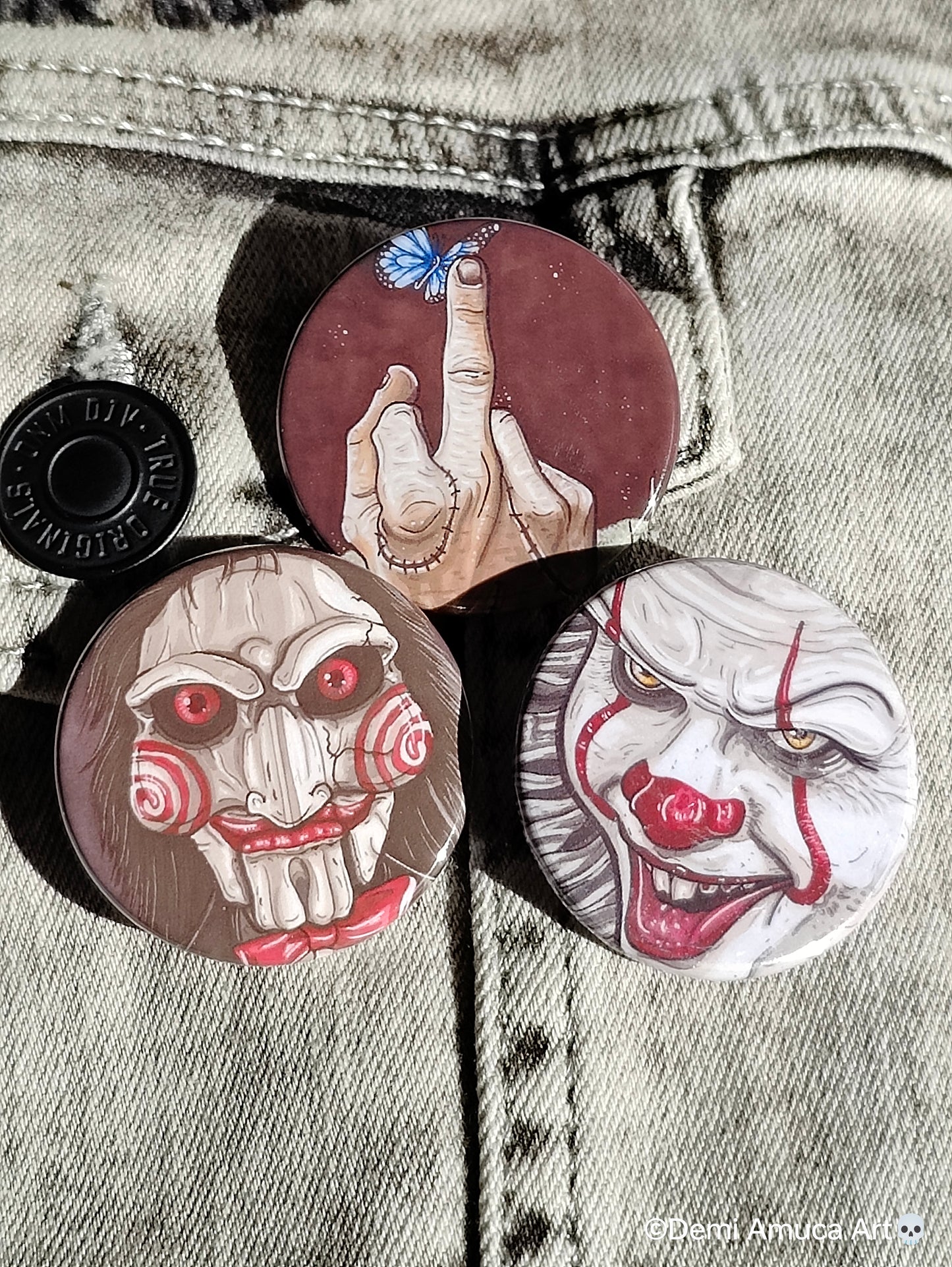 Buttons Spooky crew