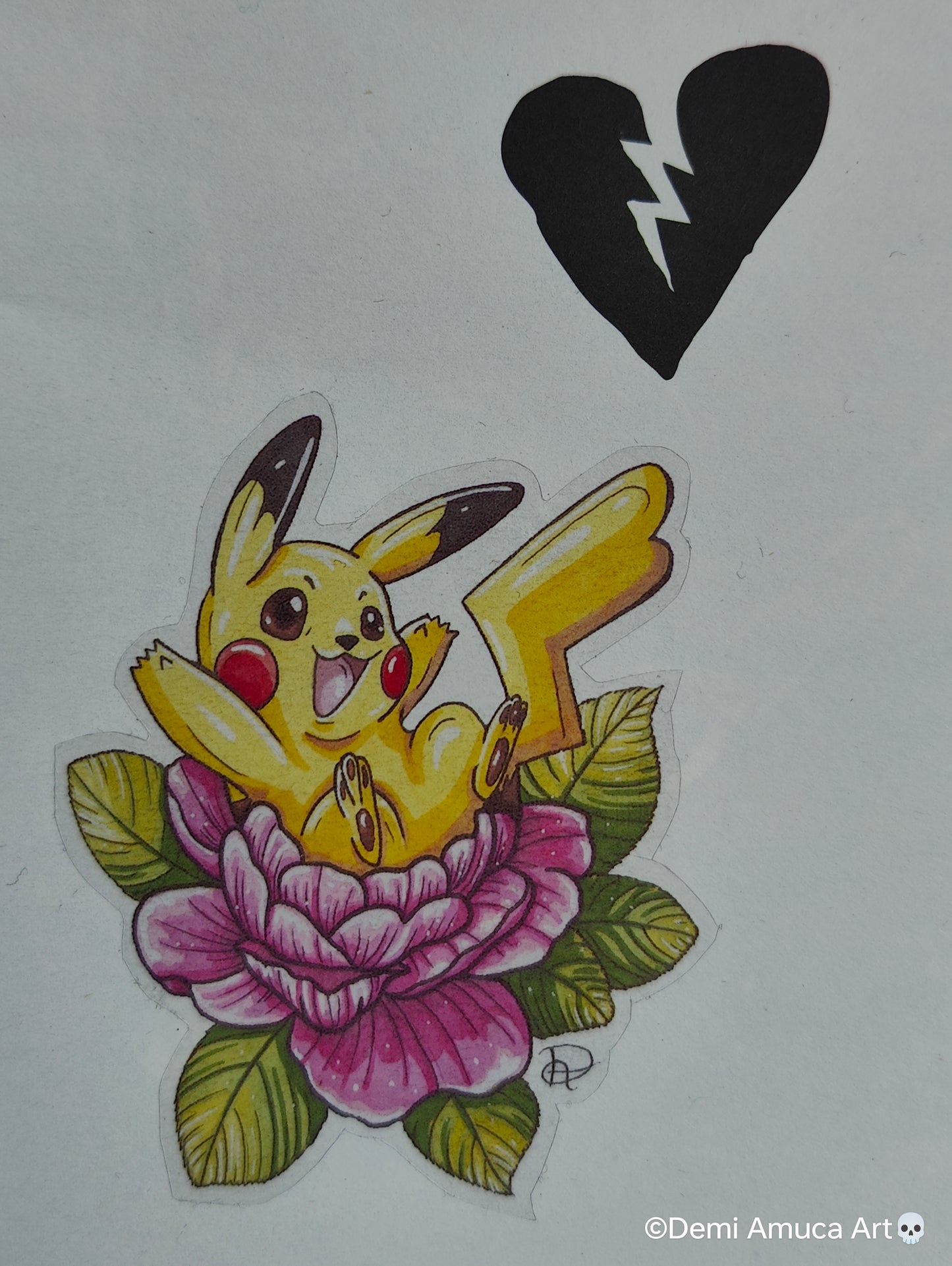 Sticker Peony Pikachu Transparent