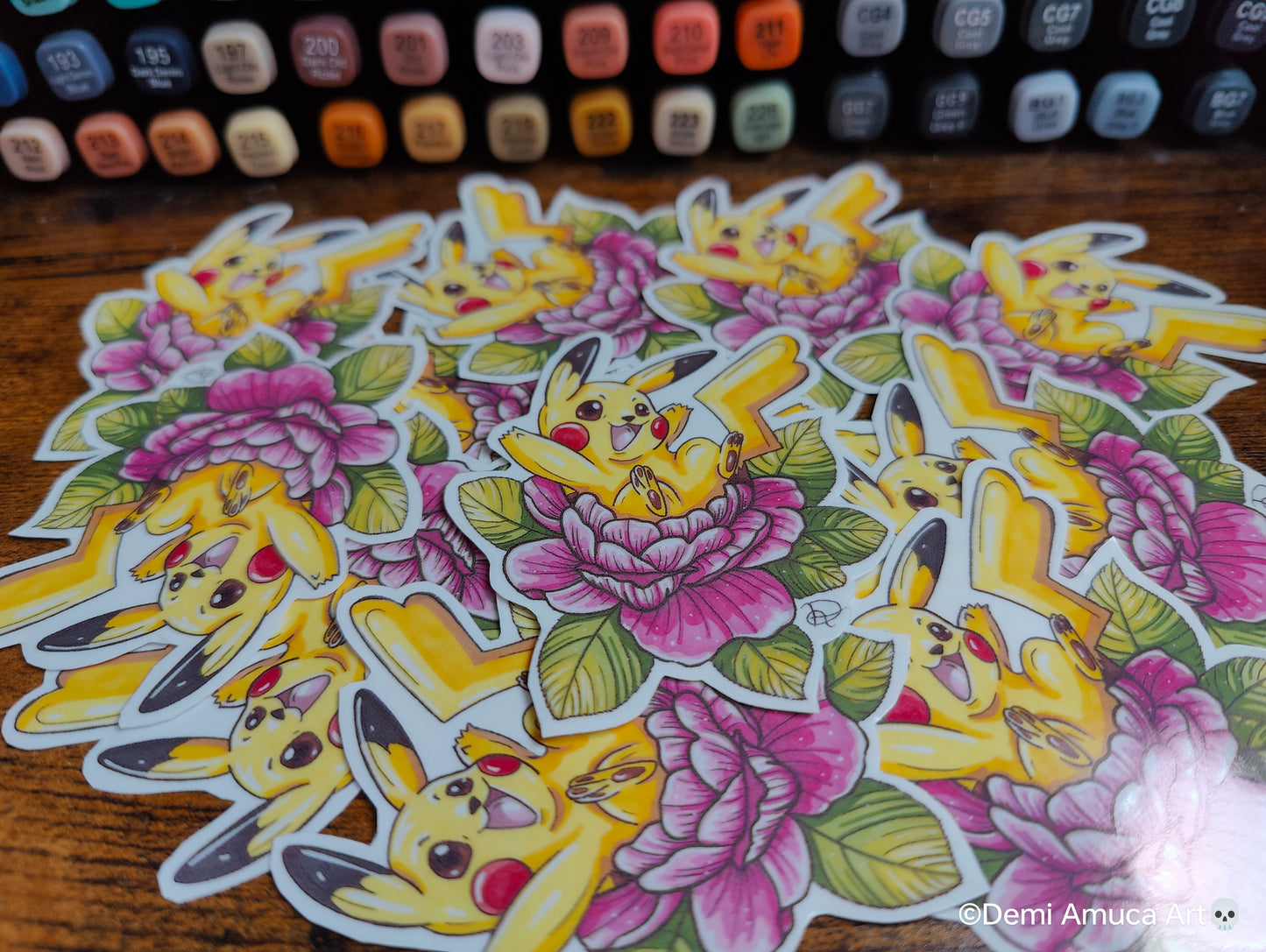 Sticker Peony Pikachu Transparent