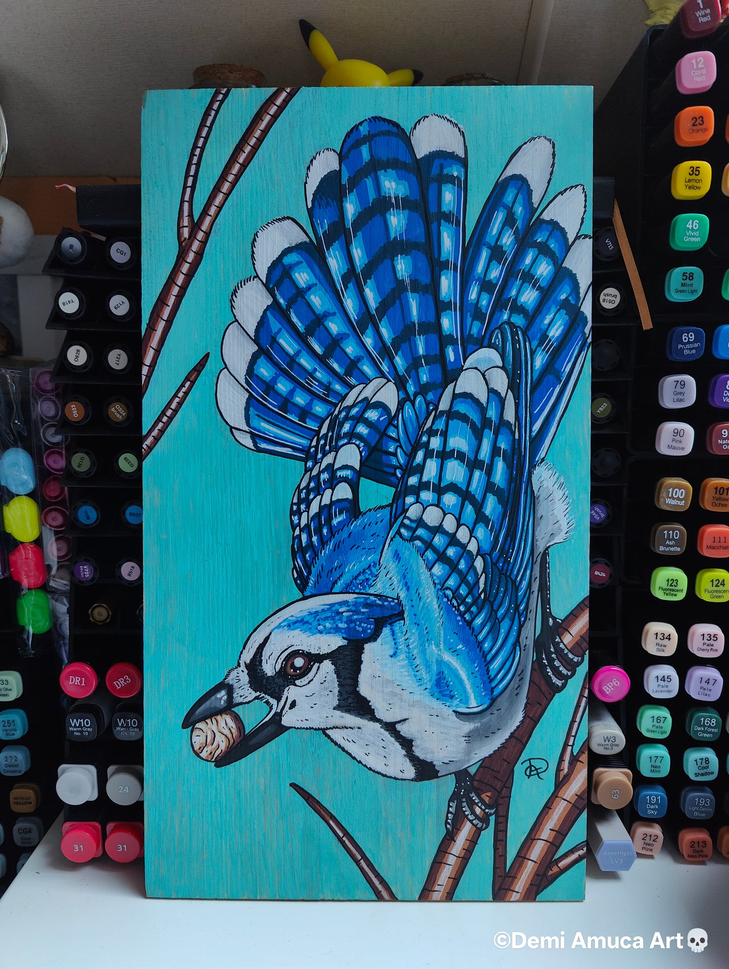 Woodpaint: Blue Jay
