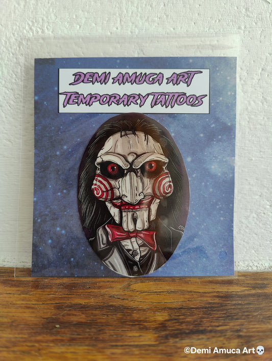 Temporary Tattoo: Billy the Puppet