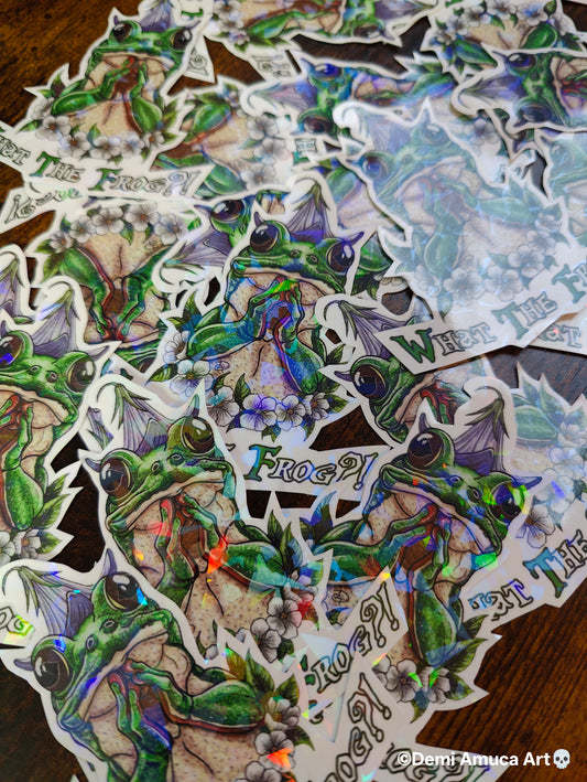 Sticker What the Frog?!