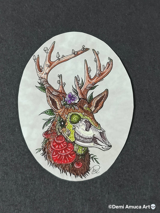 Sticker Dead Deer