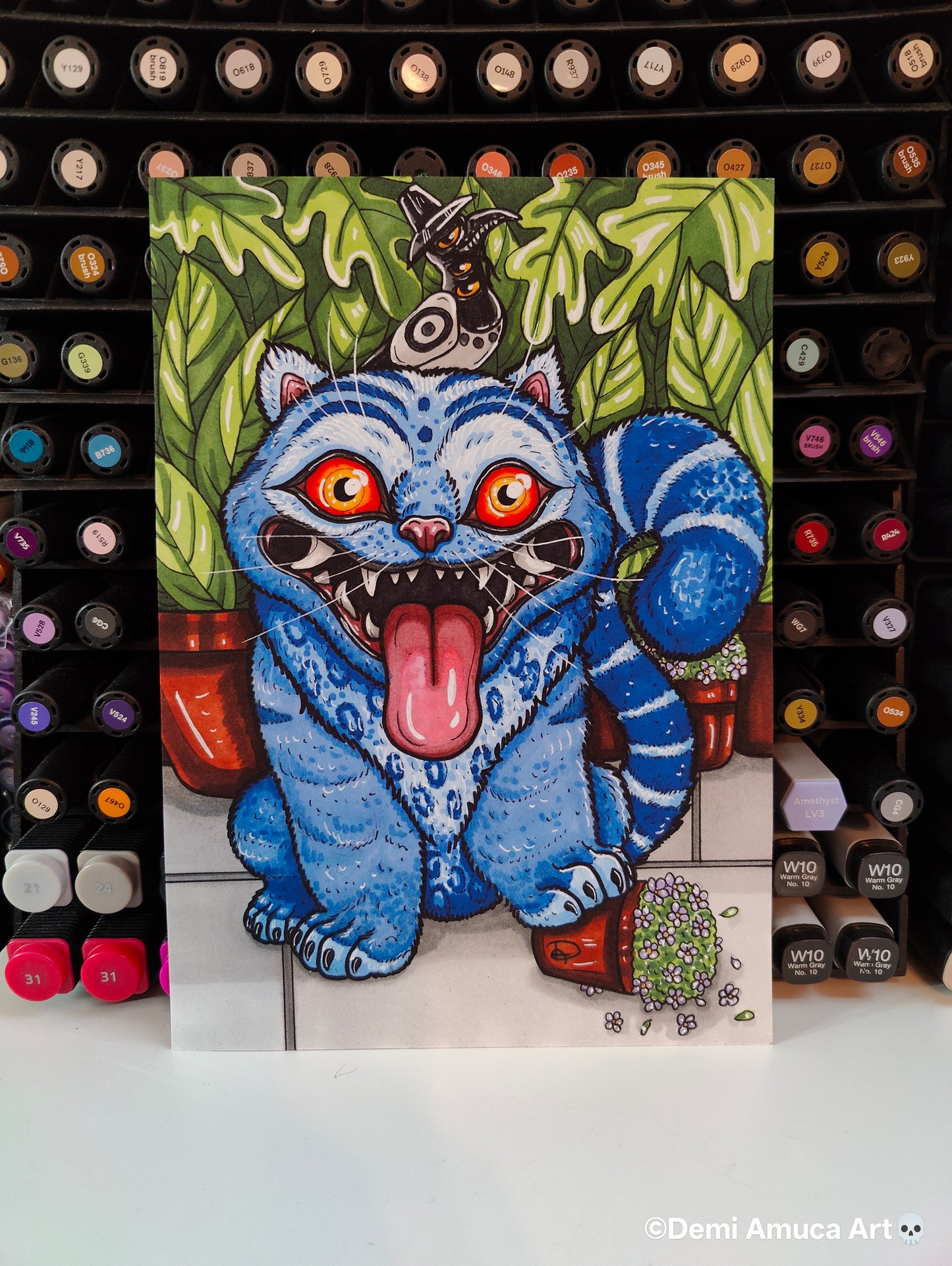 A5 Art print Derpy Tiger