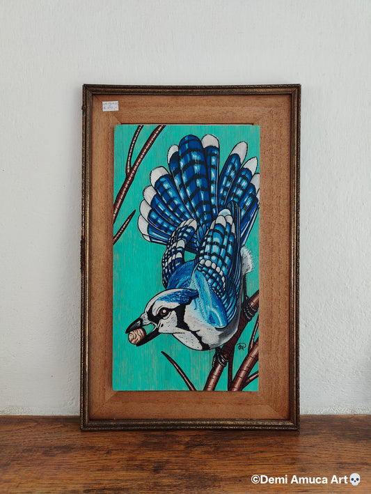 Woodpaint: Blue Jay