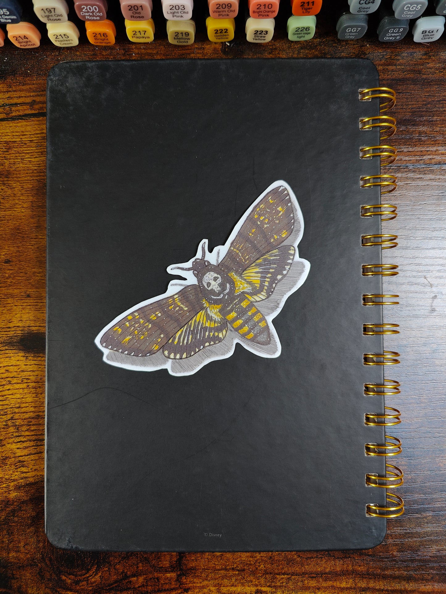 Sticker Death's head hawk moth