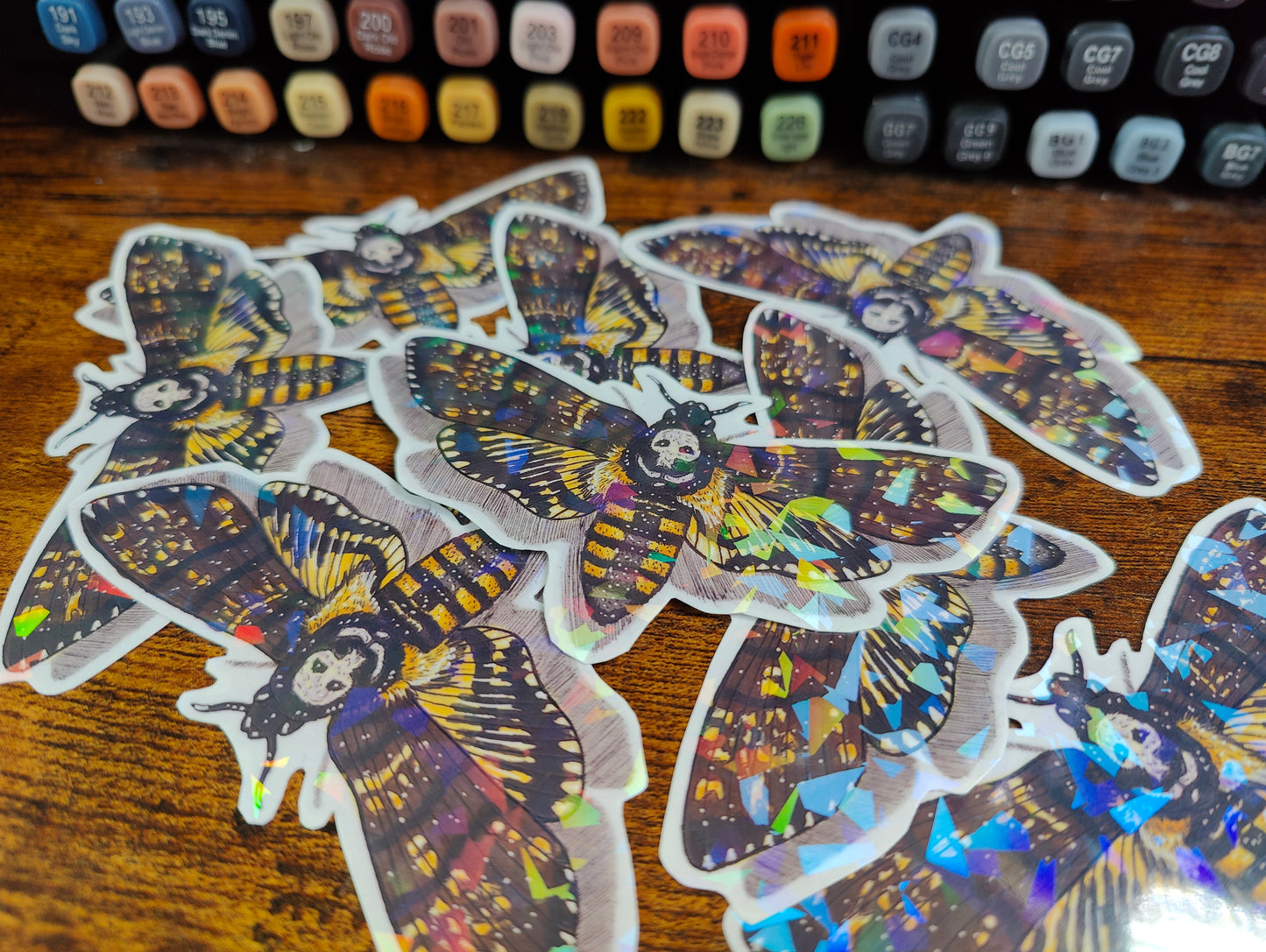 Sticker Death's head hawk moth