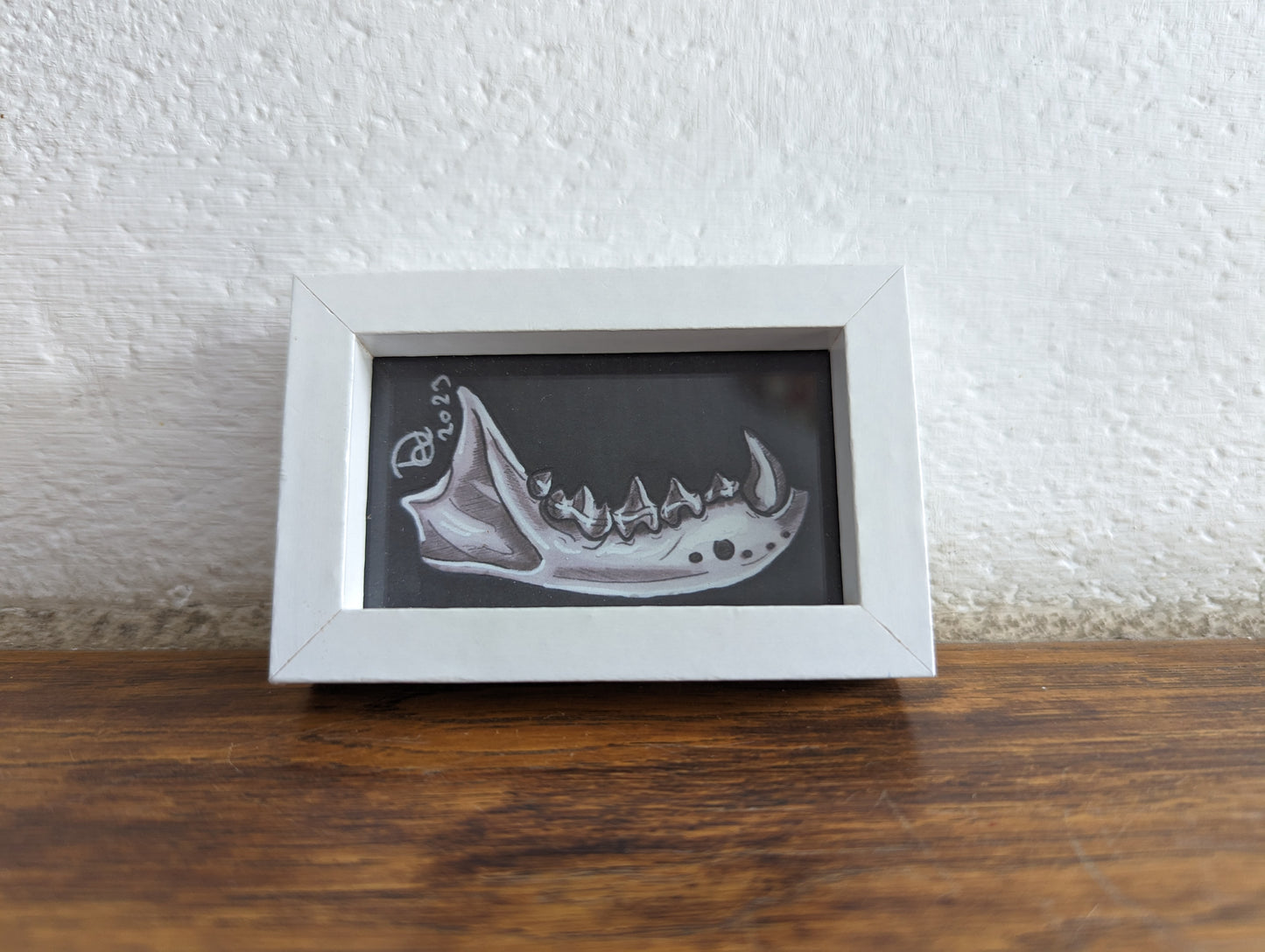 Framed Art Print Tiny Jawbone